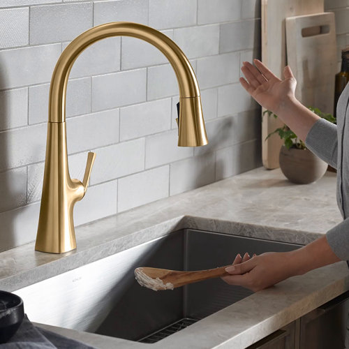 Kohler Graze Touchless PullDown Kitchen Sink Faucet With Three